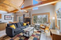 An imagine of the living room of a villa at the Villas at Giants Ridge.